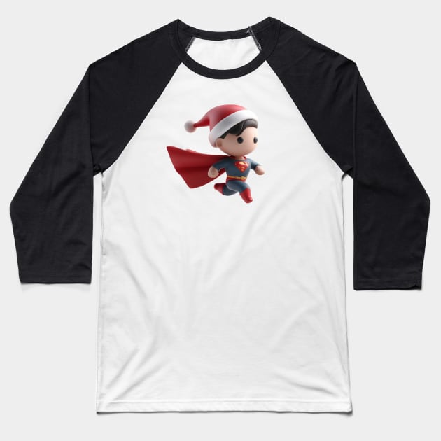 New Year Superman Baseball T-Shirt by designerhandsome